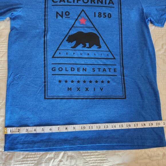 Aeropostale "California" Men's Tee size LG blue - Picture 7 of 9